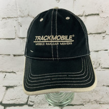 Track Mobile Railcar Movers Black Ball Cap Hat Adjustable Strap Back - £9.32 GBP