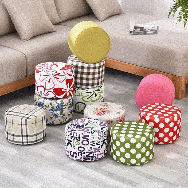 Living Room Makeup Chair Toilet Kitchen Stool Design Hotel Waiting Round... - $92.54+