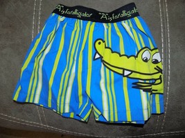 MUD PIE ANIMAL CRACKERS &quot;A IS FOR ALLIGATOR&quot; BOY&#39;S BOXERS 0-12 MONTHS NWOT - £10.64 GBP