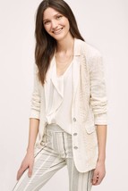 Nwt Anthropologie Lupe Ivory Lace Blazer By Cartonnier Xs - £79.48 GBP