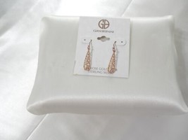 Giani Bernini 18k Rose Gold/SS Plated Filigree Dangle Drop Earrings Y629 - £21.90 GBP