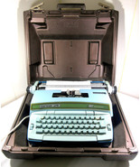 Smith Corona Super 12 Electric Typewriter w/ Case BlueTurquoise 6LEA-SUP... - $29.65