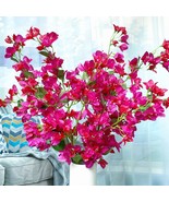 Artificial Flowers Silk Bougainvillea Branches Faux, Fushia Mixed - Pack... - £35.39 GBP