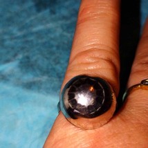 Gorgeous 925 sterling silver dome ring size 6 - £25.60 GBP