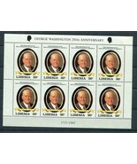 Liberia 1982 Mini-Sheet of 8 (Kleinbogen) US Presidents Herbert Hoover M... - £5.45 GBP
