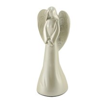 Small/Keepsake Angelina, Pearl Resin Angel Funeral Cremation Urn For Ashes - £109.11 GBP