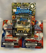 Muscle Machines Military & Vote America NIB Car Lot Dukk Mercury Studebaker  - $29.95