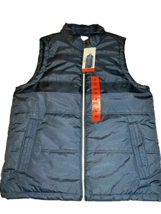 Weatherproof Vintage Mens Lined Puffer Zip-Front Vest, Blue  ,Medium - $24.74