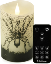 Halloween Flameless LED Candles with Remote Control, 3&quot;X 5&quot;Battery Operated Pill - £16.26 GBP