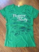 Flogging Molly T-shirt Skull And Crossbones Swords Sword Vintage - $224.99