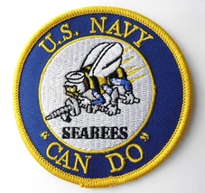 US USN SEABEE NAVY SEABEES EMBROIDERED PATCH 3 INCHES - £4.50 GBP