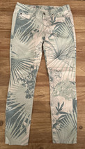 GAP Always Skinny Jeans Mint Tropical Palm Leaves Denim Stretch Womens Size 26R - £21.89 GBP