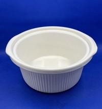 Rival Crock Pot Replacement 5 Quart White Round Stoneware Insert Liner 3... - $23.73