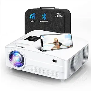 4K Projector With Wifi And Bluetooth, 900 Ansi Outdoor Projector With 45... - $463.99
