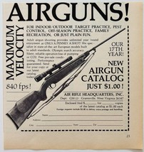 1981 Air Rifle Headquarters Advertisement Air Guns Firearms Vintage F15Y - $367.32 MXN