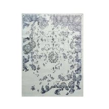 EORC Buy Hand Knotted Viscose Ivory Classic Modern Modern Tariz Rug Online - £1,539.15 GBP