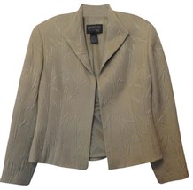 Lafayette 148 Beautifully Embossed Cotton Silk Jacket Blazer Size 8 - M ... - $74.99