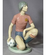 LLADRO 5200 Soccer Player Kneeling 8.75 inches tall 1984-1988 Red Spanis... - $369.95