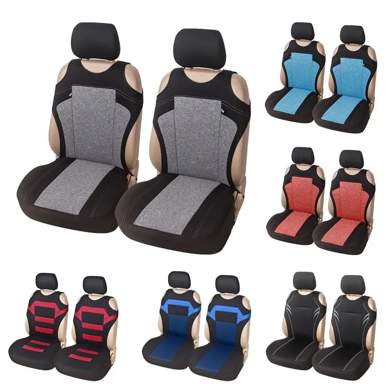 AUTOYOUTH 2pcs Universal Car Seat Covers - Front Seat Covers Mesh Sponge - £25.53 GBP+