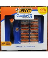Bic Comfort 3 Hybrid Razor Gift Set - Includes 1 Handle + 16 Cartridges ... - $306.11 MXN