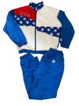 Vintage Atlanta 1996 Olympic Games Collection by Starter w/ Pants Mens Size XL - £116.84 GBP