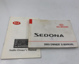 2003 Kia Sedona Owners Manual Handbook Set OEM E02B27019 - £25.24 GBP