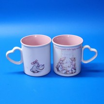 1990 HOLLY HOBBIE Coffee Cup American Greetings Designers Collection - Pair Of 2 - £17.65 GBP