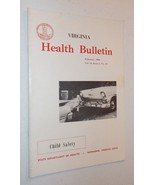 vtg 1966 VA Virginia Health Bulletin - State Dept -Child Safety accident... - £7.41 GBP
