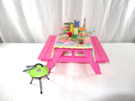 Our Generation  Pink Picnic Table With BBQ &amp; Accessories - $21.78