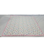 Vintage 90s Julies Journey Bunny Rabbit Quilted Blanket Handmade Reversible - $456.16 MXN
