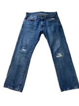 Men’s Polo Ralph Lauren Jeans Size 31 x 29 Denim Classic Fit Distressed - Blue - £29.73 GBP