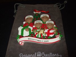 Personalized Christmas Tree Ornament For Family of 4 - £11.67 GBP