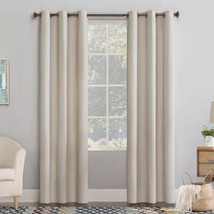 No. 918 Lindstrom Textured Draft Shield Fleece Insulated 40 X 96 Curtain Panel - $13.49