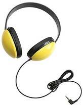 Califone 2800-YL Listening First Stereo Headphones, Yellow, Adjustable Headband - £17.15 GBP
