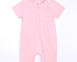 SHORT SLEEVE SHORT Baby Romper PINK 18-24Mo Cotton Zipper Infant Bodysui... - $12.99