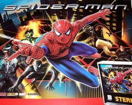 Spiderman Marvel Comics Pinball POSTER 33&quot; Super Heroes Venom Art Germany - £20.42 GBP