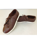 American Eagle Boys&#39; Liam Perforated Casual Brown Shoes Size 6 Skid Resi... - $7.92