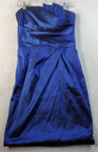 Bibian Pencil Dress Womens Size Small Blue Polyester Sleeveless Off The Shoulder - £10.67 GBP