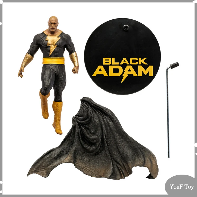 Mcfarlane Toys Anime Figure Black Adam Action Figures Dc Black Adam 12&quot; 30cm Pvc - £75.76 GBP+