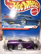 Hot Wheels 1999 First Editions Screamin&#39; Hauler #918 Purple 5sp 15 Of 26 1:64 - £2.35 GBP
