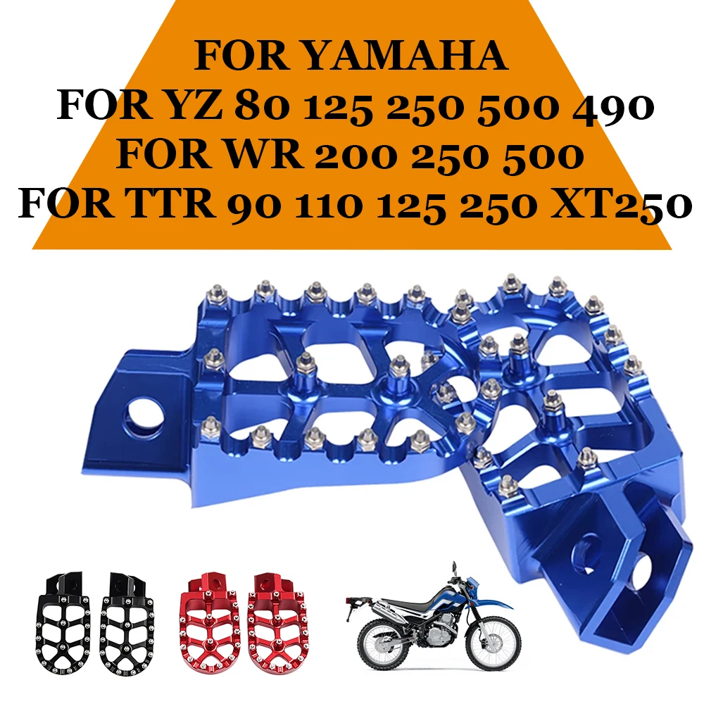 Motorcycle FootRest Footpegs Foot Pegs Pedal For YAMAHA TTR 90 110 125 250 - $35.52+