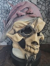 PIRATE HALLOWEEN MASK Captain Jack Vinyl 3/4 Rubie&#39;s Costume Of The Carr... - $14.85