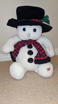 Vintage 1997 Target SNOWDEN Plush Stuffed Christmas Snowman Commonwealth - £12.39 GBP
