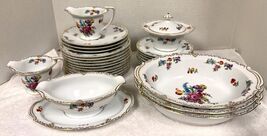 Dresdoll by Noritake Japan Bone China Dinnerware Stunning Floral w Gold ... - $7.43+