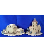 Vtg Set 2 pcs Home Interiors Homco Burwood Southwest Church Adobe Wall P... - $20.57