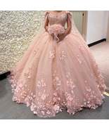 Elegant Pink Quinceanera Dress,Princess Ball Gown Sweet 16 Dresses - £226.78 GBP