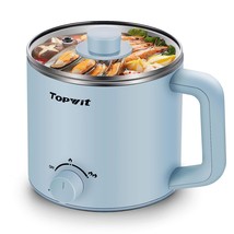 Electric Hot Pot, Mini Ramen Cooker, 1.6L Noodles Pot, Multifunctional E... - £39.95 GBP