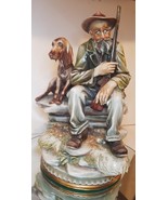 Antonio Borsato Hunter&#39;s Twilight w cigar and loyal Dog Porcelain Figuri... - $795.00