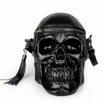 New in Gothic Skull Women Handbag Designer Shoulder Bag Crossbody Messenger Bag  - £75.49 GBP