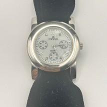 MINICCI Silver Mother Pearl Dial Black Strap Women’s Watch 38mm Working - $357.10 MXN